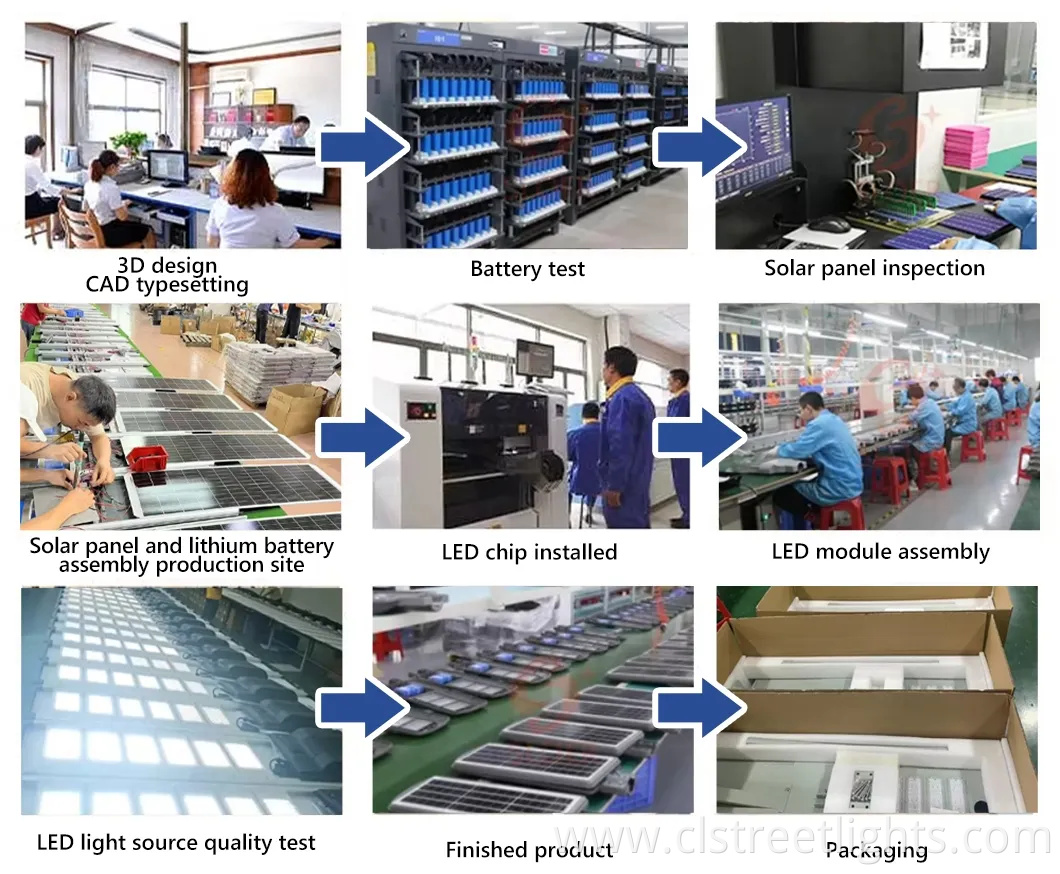 High-Efficiency LED Lamp Solar Panel LiFePO4 Lithium Battery Split Type Solar Street Light